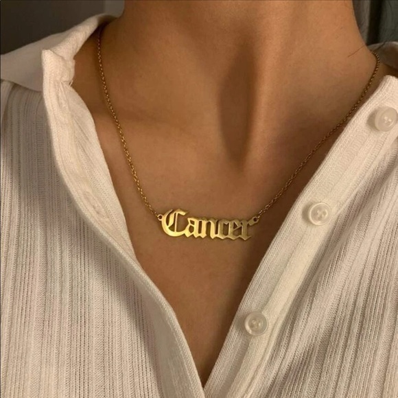 3/$30 Cancer Zodiac Necklace
